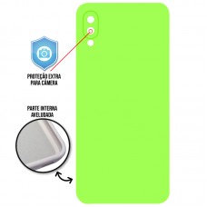 Capa para Samsung Galaxy A02 e M02 - Case Silicone Cover Protector Verde Limão